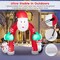 Costway 10FT Inflatable Christmas Santa Archway Decoration with Snowman Penguin LED Lights